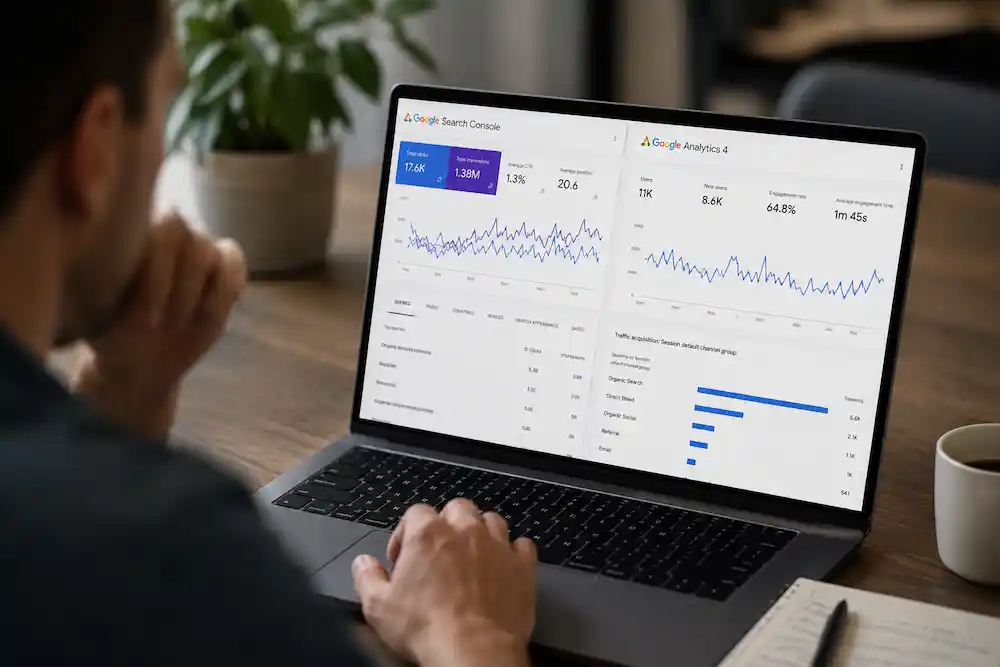 diferencia entre Search Console y GA4