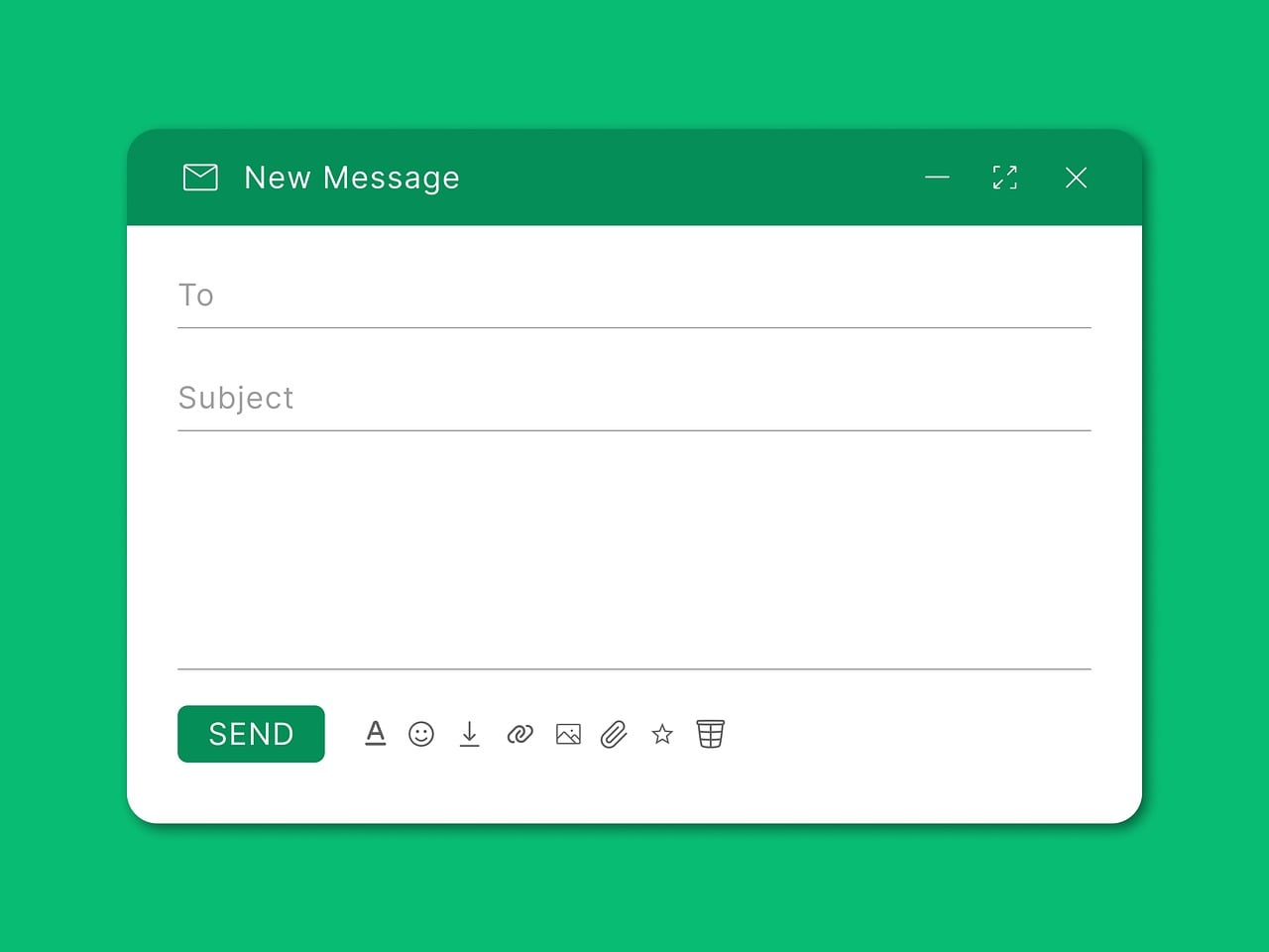 Ejemplo visual para gestionar los correos electronicoas de los ajustes de woocommerce: una interfaz de bandeja de entrada de correo electrónico en pantalla