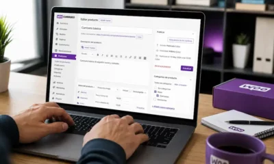 hombre trabajando en su WooCommerce